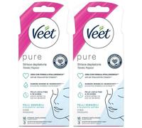 Veet Pure Strisce Depilatorie Viso 2x1 St