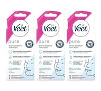 Veet Pure Strisce Depilatorie Viso 3x1 St