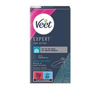 Veet Strisce di cera per pelli sensibili, confezione da 16