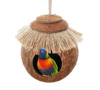 Veeteah Casetta per Pappagalli, per Gabbia per Uccelli, Casetta per Uccelli in Paglia, Capannone per Amache Sospese, Rifugio per Pappagalli, Pappagallini E Altri Uccelli