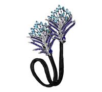 Veeteah Fermagli per capelli con fiori di strass, Bun Twister, Bigodino pigro per creare chignon con strass, Fermagli per capelli con strass a forma di, bigodino twister per fidanzata, mamma,