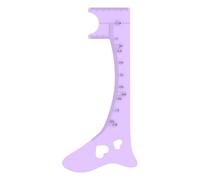 Veeteah Righello per la mappatura delle sopracciglia, guida per il disegno delle sopracciglia,Modello di mappatura delle sopracciglia in silicone | Strumento guida per il trucco, righello per il