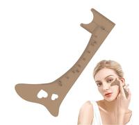 Veeteah Righello per sopracciglia, righello per sopracciglia, modello di mappatura per sopracciglia in silicone, strumento professionale per il trucco degli occhi, righello per il posizionamento delle
