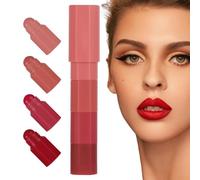 Veeteah Set colori labbra,set rossetto opaco, Set di rossetti non appiccicosi, Set di rossetti opachi impermeabili da 4 pezzi per donna, set di lacca per labbra lunga durata non appiccicosa