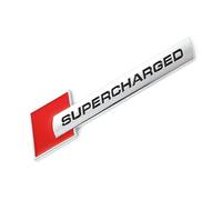 VeEthi yzw6688 Adesivo for Auto 3D Emblema Sport Auto Badge Decal Compatibile con A3 A4 A5 A6 Q3 Q5 Q7 RS S3 S4 S5 S6 S8 (Color : Supercharged-01)