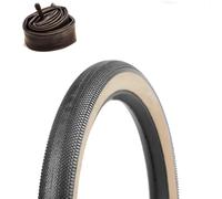 VEETIRE CO Copertone Fat Bike Speedster 20×4 20 x 4 26TPI Rigido BEIGE + CAMERA