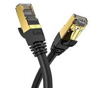 VEEtOP Cavo Ethernet LAN Cat 8 RJ45 per Rete Cavi Internet Alta Velocità 40 Gbps / 2000 MHz (15m)