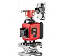VeftBltrem Laser Autolivellante 16 Linee 4D con Treppiede, Livella Laser Verde 4 x 360 ° con Batteria 6000mAh, Telecomando, per Piastrelle, Muri, Pavimenti, Cantieri, Interni