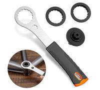 Veftsvy Chiave Center Lock, Chiave Movimento Centrale Bici per Shimano Hollowtech II/BB9000, BBR60, con 2 Adattatori e 1 Strumento per Il Coperchio della Pedivella