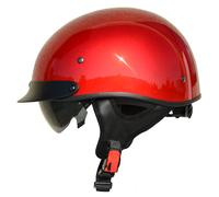 Vega Helmets Unisex-Adult Half Helmet (Velocity Red X-Small)