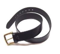 VEGA HOLSTER 1C00 CINTURA IN CUOIO NERO INGRASSATO FIBBIA IN OTTONE H 4CM
