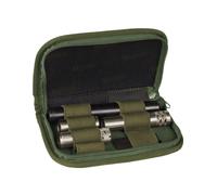 VEGA HOLSTER 2G53 VERDE PORTA STROZZATORI DA CINTURA CHIUSURA CERNIERA ZIP