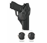 Vega Holster DCH804 Glock 17/18/22/31/37 Fondina Polimero Doppia Sicura Liv 3