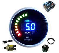 VEGA Manometro pressione olio 0-10 bar display digitale e LED 52 mm marca francese