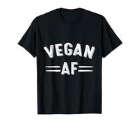 Vegan AF Vegetariano Amante Animale Piante No Cruelty Earth Day Maglietta