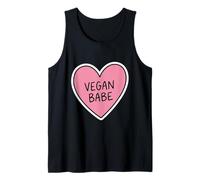 Vegan Babe Cuore Carino Vegana Vegetariana Amore Canotta