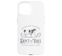 Vegan Farm Vegan Vibes Plant based Diet Vegetables and Grain Custodia per iPhone 15