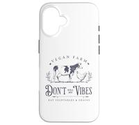 Vegan Farm Vegan Vibes Plant based Diet Vegetables and Grain Custodia per iPhone 16