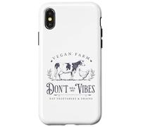 Vegan Farm Vegan Vibes Plant based Diet Vegetables and Grain Custodia per iPhone X/XS