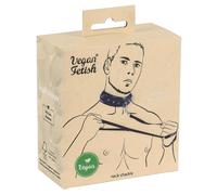 Vegan Fetish Collar and Leash Black