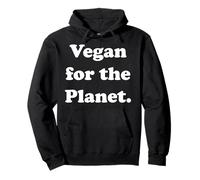 Vegan For The Planet Eco Statement Felpa con Cappuccio
