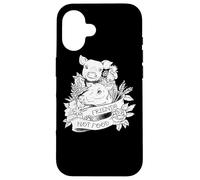 Vegan Friends non cibo maiale regalo veganismo vegetale a base di cibo Custodia per iPhone 16
