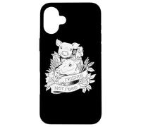 Vegan Friends non cibo maiale regalo veganismo vegetale a base di cibo Custodia per iPhone 16 Plus