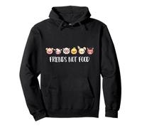 Vegan Friends Not Food Gift Diritti Animali Veggie Food Trend Felpa con Cappuccio