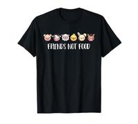 Vegan Friends Not Food Gift Diritti Animali Veggie Food Trend Maglietta