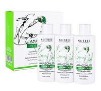 Vegan Keratin Hair Treatment Set 60 ml - Shampoo naturale purificante, fluido riduttore e maschera per capelli ricostruttiva - Prodotti naturali per capelli - Trattamento condizionante per capelli