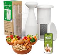 Vegan Milker Filtro Multifunzionale | Macchina per Latte Vegetale, Latte Avena, di Soia e Riso | 1L in 1 Minuto 100% Naturale con Filtro | Compatibile con Frullatore a Mano | Bianco Classico