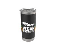 Vegan per gli Animali Bicchiere termico in acciaio inox doppia parete