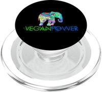 Vegan Power Elephant Mandala, Vegan Gifts 2023 2024 PopSockets PopGrip per MagSafe