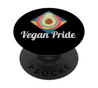 Vegan Pride - Avocado Artsy PopSockets PopGrip Adesivo