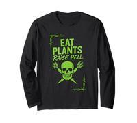 Vegan Punk Ribelle Vegan Vegan Anarchico Protesta Vegana Maglia a Manica