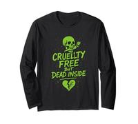 Vegan Punk Ribelle Vegan Vegan Anarchico Protesta Vegana Maglia a Manica