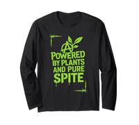 Vegan Punk Ribelle Vegan Vegan Anarchico Protesta Vegana Maglia a Manica