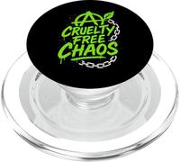 Vegan Punk Ribelle Vegan Vegan Anarchico Protesta Vegana PopSockets PopGrip per MagSafe
