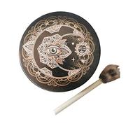 Vegan Shaman Drum sktop Ornament Alcheco Moon Drum Tree of Life Strumento di grigi l suono for la mezi di musica spiritle