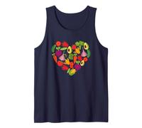 Vegan Vegetable Heart I love vegetables Healthy Eating Fruit Canotta