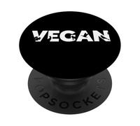 VEGAN - vegetariano vegano animali verde eco etico a base PopSockets PopGrip Adesivo