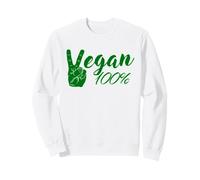 Vegan100 per Cento Veganismo Vegetariano Felpa