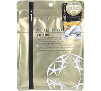 Veganior Premium Face Mask VC-100 - 10 fogli - Maschera vegana lucida e idratante con derivati della vitamina C