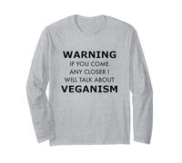 Veganismo - Dichiarazione sul Potere delle Piante per Gli Amanti degli Animali Maglia a Manica