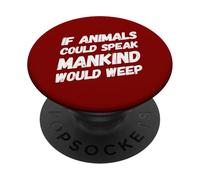 Veganismo vegano Diritti degli animali vegani sani a base vegetale PopSockets PopGrip Adesivo