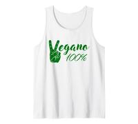 Vegano al 100 per Cento Veganismo Veganesimo Vegetariano Canotta