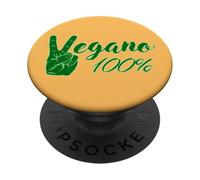 Vegano al 100 per cento Veganismo Veganesimo Vegetariano PopSockets PopGrip Adesivo