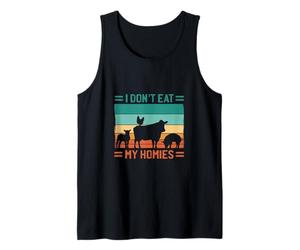 Vegano Non Mangiare i Miei Amici Divertenti Animali Canotta