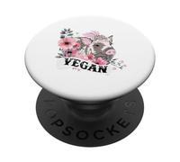 Vegano, non mangio i miei amici - Animale Vegetariano Mondo Pace PopSockets PopGrip Adesivo