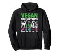 Vegano per Tutto | The Animals | Rain Forest Wild Life | Compa Felpa con Cappuccio